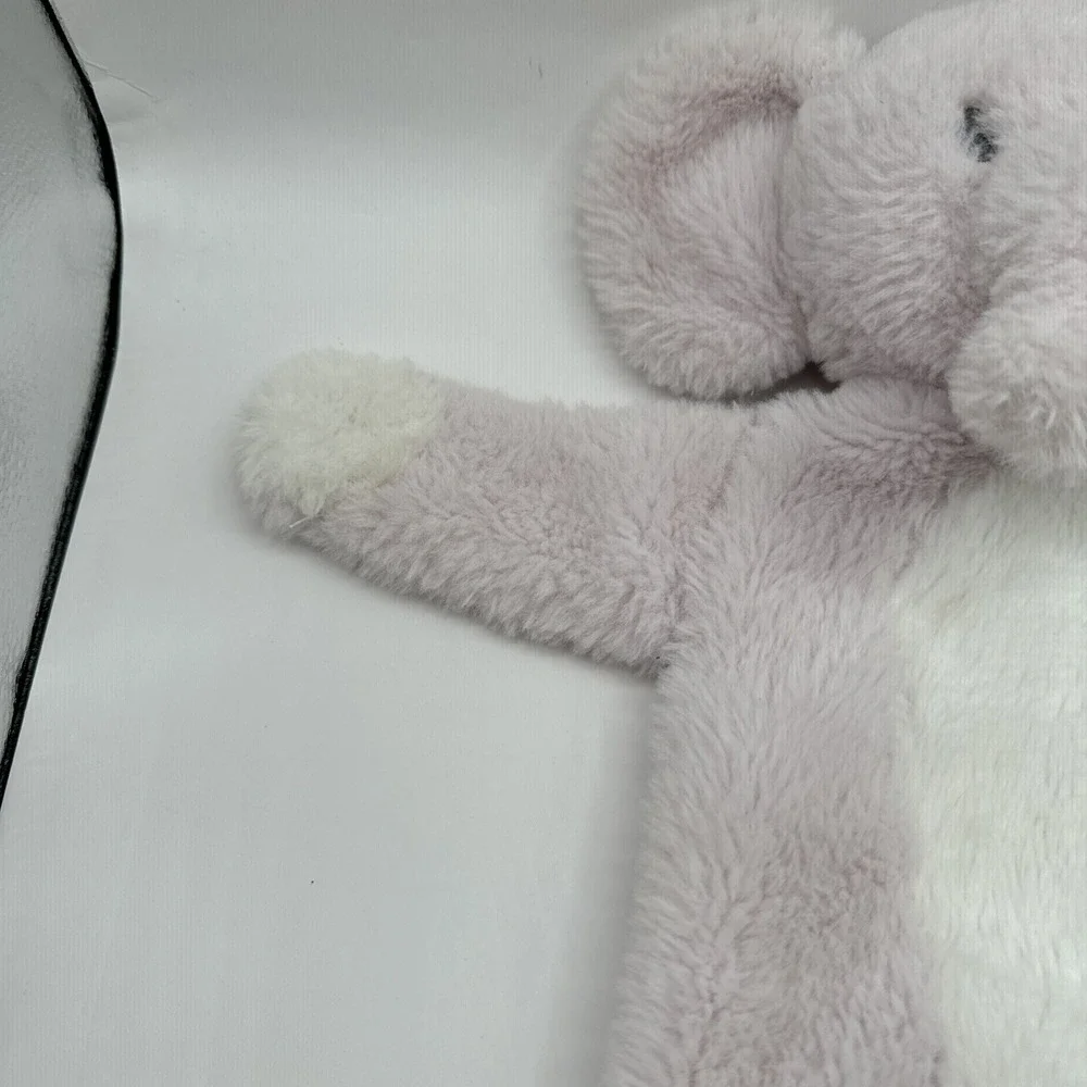 2018 Kellytoy Flatties Pink Elephant Baby Blanket Crinkle‎ Rattle Plush Lovey